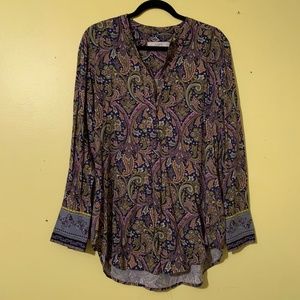 Loft Floral Summer Long sleeve Shirt